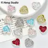 Colgante de Corazón de Aleación Minimalista Pintado en Spray Accesorios DIY para Pulseras, Collares, Pendientes y Otras Joyas