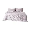 Juego de cuatro piezas de lujo 100% algodón, algodón de fibra larga, color sólido, confort de hotel, adecuado para dormir sin nada, ropa de cama de algodón de alta gama 1.8