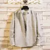 Camisa Masculina de Manga Longa Marca da Moda Corte Slim Primavera Camisa Estilosa Formal para Negócios Versão Coreana Camisa Versátil da Moda