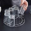 Bandeja para vasos de vidrio, colgador de vasos de agua, escurridor, portavasos creativo, portavasos de agua, estante de almacenamiento de vasos invertido para el hogar