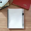 Cadernos com Espiral de PP, Cadernos de Capa Dura, Cadernos de Folha Solta, B6, A5, A4, Vários Tipos de Cadernos com Espiral Podem Adicionar Logo