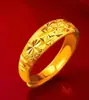Transmisión en Vivo de Anillos de Flor de Rosa Chapados en Oro de Alta Calidad, Mismo Estilo que las Joyerías de Oro, Anillos Ajustables de Pixiu Chapados en Oro a la Moda, Al por Mayor en Stock