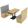 Certificado de Ignifugidad Norma Británica BS7176 Sofá tipo cabina para almacenamiento de pared, respaldo estrecho para casa de té estilo Hong Kong, restaurante y uso comercial