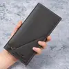 Cartera larga fina para hombre al por mayor de fábrica, gran capacidad, billetera suave, bolsa para traje, bolso de mano de negocios plegable de moda