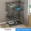 Gaiola para Gato Villa para Gatos Gaiola de Liquidação Casa de Gato Doméstica para Interior com Banheiro Espaço Livre Grande Gato Pequeno Ninho de Gato