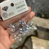 Baoshi Osha Cristal Imitación K9 Super Flash Fondo Plano Color Redondo Diamante para Arte de Uñas Mixto Pegatina Diamante Joyería