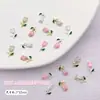 Joia de unha de tulipa famosa na internet liga nova acessórios simples delicados flor 3D para decoração de unha diy
