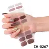 Pó de cebola Zhengxiang 22 adesivos de unha atacado Europeu e Americano Película de esmalte de unha adesivos de unha cor sólida estilo simples adesivos de unha de comércio exterior