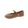 2026 Novos Mocassins Planos Versáteis Plissados com Pérolas, Sapatos Mary Jane da Moda para Mulheres, Verão, Antiderrapantes, Sola Macia