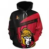 Moletom Masculino Explosões Transfronteiriças com Forro de Fleece Estampa Digital 3D Moletom Masculino Casual Esportivo de Hóquei NHL Pulôver