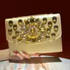 Bolsa Feminina Mais Vendida Transfronteiriça Bolsa de Mão Grande Capacidade Bolsa de Ombro Único Bolsa de Axila Bolsa com Alça de Corrente Multi-compartimentos Bolsa Transversal para Noite