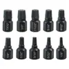 Juego de 10 piezas de extractores de tornillos rotos, extractor de tornillos rotos con rosca de deslizamiento, herramienta de extracción de mango hexagonal eléctrico
