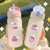 100 pegatinas de comida para gatos de Sanrio KT, lindas pegatinas decorativas de dibujos animados para funda de teléfono móvil, cuaderno, cuenta a mano, pegatinas DIY al por mayor