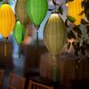 Nuevo Candelabro Chino Tela Linterna Oliva Día Nacional Boda Linterna de Palacio Impermeable Linterna Vietnamita Lámpara Decorativa Antigua para Exterior