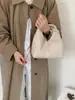 Bolso de mano popular de comercio exterior, bolso con forma de nube para mujer, de alta gama y elegante, gamuza plisada, bolso de hombro simple y elegante, bolso de moda