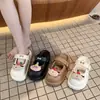 Sandalias y Chanclas Casuales de Combinación Universal que Aumentan la Altura, Primavera, Suela Gruesa, Lindas, Punta Cerrada, Ropa de Exterior 2025, Estilo Nuevo, Dibujos Animados para Mujer