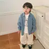 Camisas Jeans de Manga Longa para Meninos e Meninas Outono Calças Jeans Casuais com Bolsos de Aba para Crianças Camisas Casuais Jaquetas Cardigans Casuais