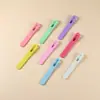 Pinza Ondulada para el Cabello en Forma de U de Color Caramelo de 6 cm, Pinza de Pico de Pato Brillante Sin Costuras para Manualidades para Mujeres, Pasador, Accesorio para el Cabello
