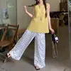 Chaleco Rojo Espalda Descubierta con Correas de Pajarita para Mujer, Holgado, Ropa Exterior de Verano 2026, Nuevo Top Camisa Versátil sin Mangas