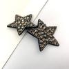 Grampo de cabelo de estrela de cinco pontas com strass estilo coreano grampo lateral grampo para franja grampo superior grampo para a parte de trás da cabeça som de balanço acessórios de cabelo explosivos