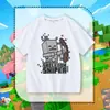 Camiseta de Manga Corta para Niños Minecraft Skeleton Shooter Niños Niñas Verano Nuevo Algodón Puro Dibujos Animados Casual