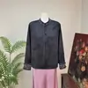 Camiseta de Base Bordada Jacquard Estilo Chino Nuevo Zhi Li 2026 Verano Nuevo Estilo Nacional Cuello Alto Moda Versátil Top