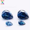 Zircón de Color 7A en Forma de Pera #29 Azul Zafiro Claro #30 Zircón Azul Zafiro 3*4-10*14mm Productos Terminados con Piedras Preciosas Venta al por Mayor