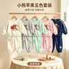 Conjunto casual de outono para meninas 2026 novo estilo moletom fofo e calça de moletom conjunto de duas peças dopamina para passeios