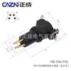 Zhengcheng M8Smd Conector Smd 3 4D5B6 Núcleo Socket de 8 Pines Conector Hembra de Reflujo Tipo de Interfaz de Plástico