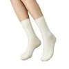 Calcetines de mujer de color liso personalizados, algodón puro, absorbentes de sudor, regalo, muestreo personalizado de logo transfronterizo, fábrica de origen de la industria del calcetín de Zhuji