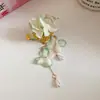 Pasador de Flor de Tela Estilo Vacaciones Súper Hada, Gama Alta, Exquisito, Pinza de Pato Versátil, Diseño de Moda, Elegante Accesorio para el Cabello