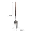 Colher de Servir em Aço Inoxidável 304 com Cabo de Nogueira, Louças de Mesa de Alto Padrão Jateadas, Colher Doméstica, Hashi, Colher de Sobremesa