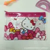 Estuche Transparente de Malla Impermeable A5 con Cierre Único, Bolsa de Recibos y Documentos de Dibujos Animados, Almacenamiento de Papelería de Gran Capacidad