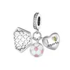 Serie Deportiva Joyería DIY Béisbol Fútbol Colgante de Baloncesto Creativo Accesorios de Joyería Venta Caliente Transfronteriza Aleación con Goteo de Aceite