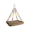 Explosiones Transfronterizas Hamaca de Loro Decoración de Jaula de Pájaro Rompecabezas Cadena Arcoíris Hamaca Accesorios de Decoración de Jaula de Pájaro Plataforma para Loro