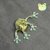 Impresión 3D transfronteriza junta de rana magnética modelo de animal vivo manualidades adornos de escritorio para refrigerador juguetes de moda de mano