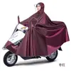 Poncho de Lluvia Auténtico para Vehículo Eléctrico, Impermeable para Motocicleta, A Prueba de Tormentas, Protector Facial, Cubre Pies, Poncho de Lluvia Ensanchado y Engrosado para Uso Individual o Doble