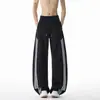 Calça de Moletom Esportiva Estilo Americano Nova Outono 2026 com Design de Três Listras, Calça Casual Única e Solta para Adolescentes