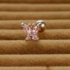 Pendientes de acero inoxidable con diseño de mariposa y circonitas, con forma de mariposa, con forma de mariposa, con forma de mariposa, para mujer, venta al por mayor