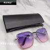 23 Billetera Larga Negra Estuche para Gafas traje Estuche para Gafas de Sol con Borde Pintado Caja de Embalaje Exterior para Gafas Bolsa Suave