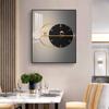 Caixa de medidor vertical pintura decorativa hidráulica com relógios mural moderno blindado não perfurado caixa de interruptores caixa de distribuição luz luxuosa
