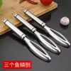 Raspador de Escamas de Pescado de Acero Inoxidable Multifuncional Removedor de Escamas de Pescado Herramienta de Cocina para Escamas de Pescado Raspador Manual de Escamas de Pescado