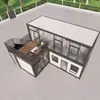 Sitio de Construcción de Contenedores Móviles Dormitorio Prefabricado, Unidad de Vivienda en Contenedor Exterior Personalizada