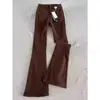Jeans Negros Gruesos Acampanados Forrados de Polar para Mujer, Temporada de Primavera, Tallas Grandes, Adelgazantes para Figuras Curvilíneas, Cuerpo en Forma de Pera, Pantalones Acampanados Bootcut