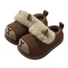 Chinelos de Algodão Infantis para Meninas 2026 Novo Estilo Outono Inverno Casa Interior Peludos Meninos Salto Fechado Em Estoque Sapatos de Algodão Atacado
