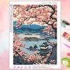 Ventas Directas de Fábrica 5D Pegatinas Serie Paisaje Personaje Estilo Japonés Set Pintura Diamante Diamante Cuadrado Redondo Completo Bordado Diamante Hecho a Mano