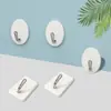 Gancho Blanco Plástico Trapezoidal Oval Pequeño Gancho Objetos para Colgar en la Pared Gancho Engrosado Gancho de Puerta