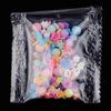 Pegamento en crema en bolsa, pequeños accesorios de bricolaje, cuentas de colores, granos de azúcar, copos de nieve, amor, cerámica suave, sustancia pegajosa, tarjeta, traje, material de carcasa de teléfono
