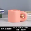Taza Gordita Taza de Cerámica Nicho Simple Asa Grande de Oreja Taza de Agua de Cerámica Hecha a Medida LOGOTIPO Regalo de Hotel