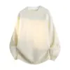 Suéter de malha simples com gola redonda para casal masculino, design de peça dupla falsa, camada interna, peça externa, estilo old money, outono e inverno, atacado de fábrica transfronteiriço